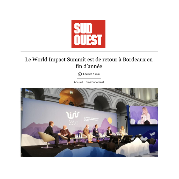 Sud Ouest parle du World Impact Summit : l'événement du développement durable