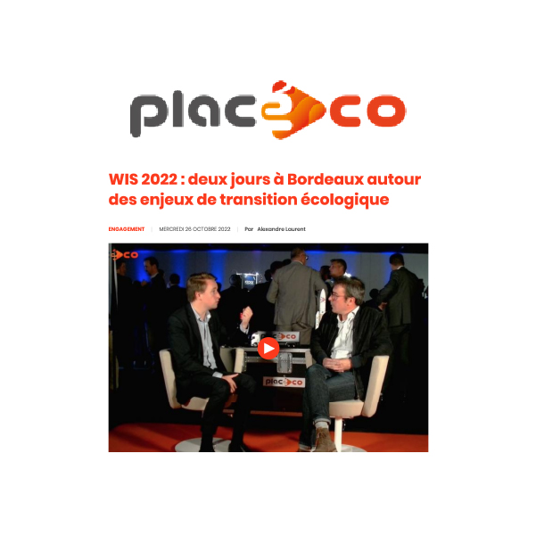 Nicolas Pereira, président et fondateur du WIS, revient pour Placéco sur les nouveautés et temps forts de cette cinquième édition, mais aussi sur les difficultés liées à la planification d’un événement à dimension internationale dans un contexte de crise.